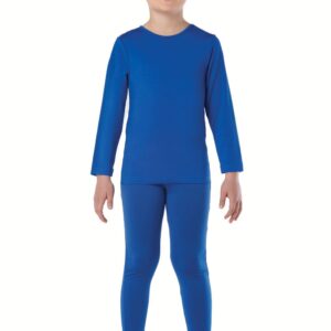 Maillot azul 2 piezas unisex spandex infantil K8020