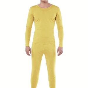 Maillot amarillo 2 piezas hombre spandex K8100